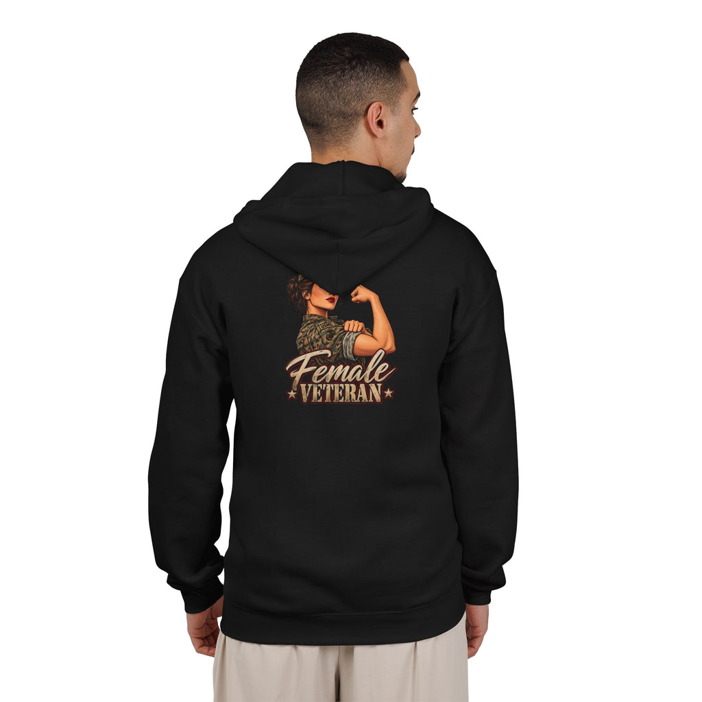 Female Veteran Pride - Full-Zip Hooded Sweatshirt