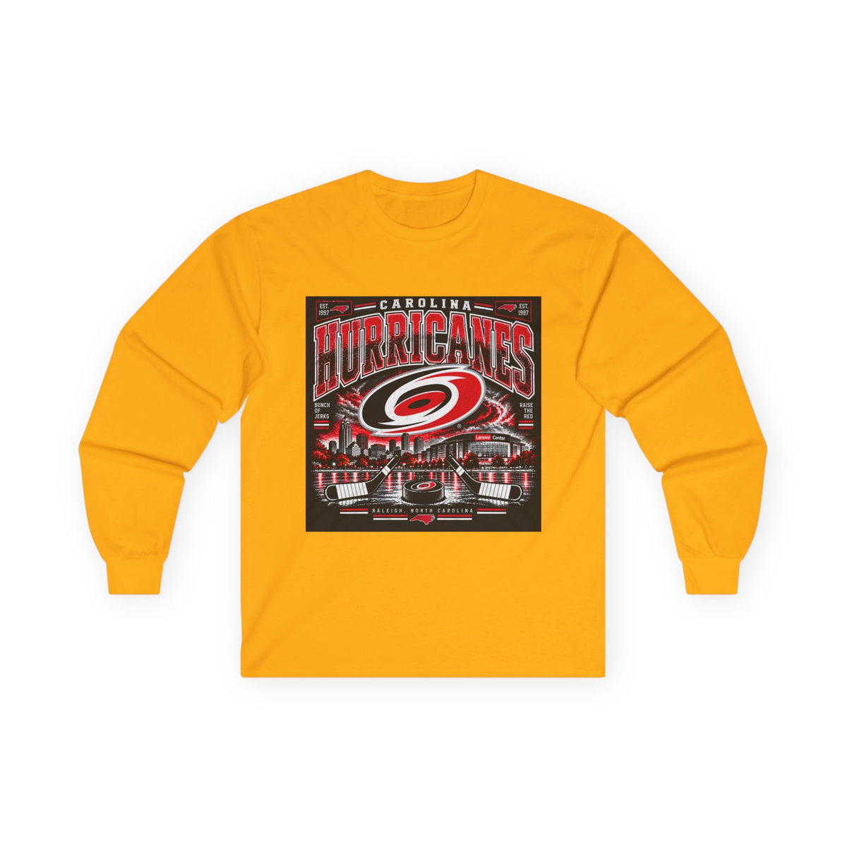 Carolina Hurricanes Skyline - Unisex Ultra Cotton Long Sleeve Tee
