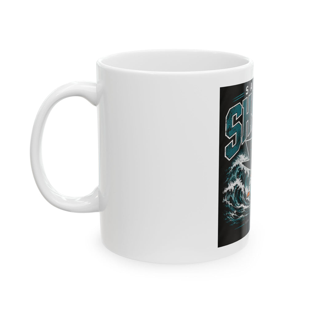 Sharks Wave Hockey Tee - Ceramic Mug 11oz and 15oz