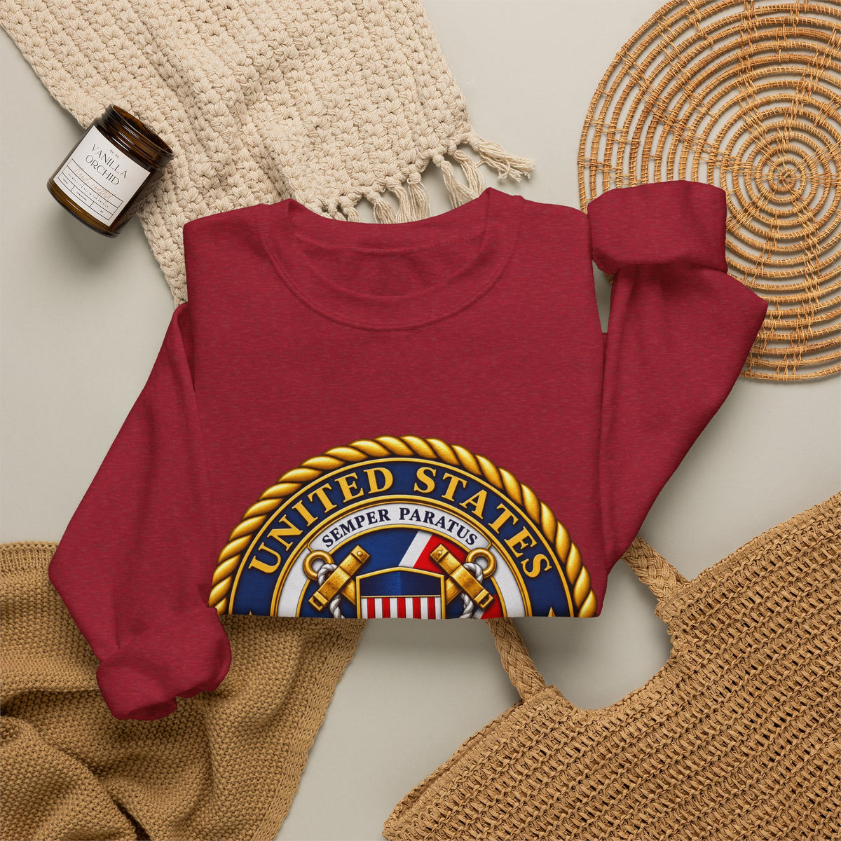 U.S. Coast Guard Emblem - Crewneck Sweatshirt