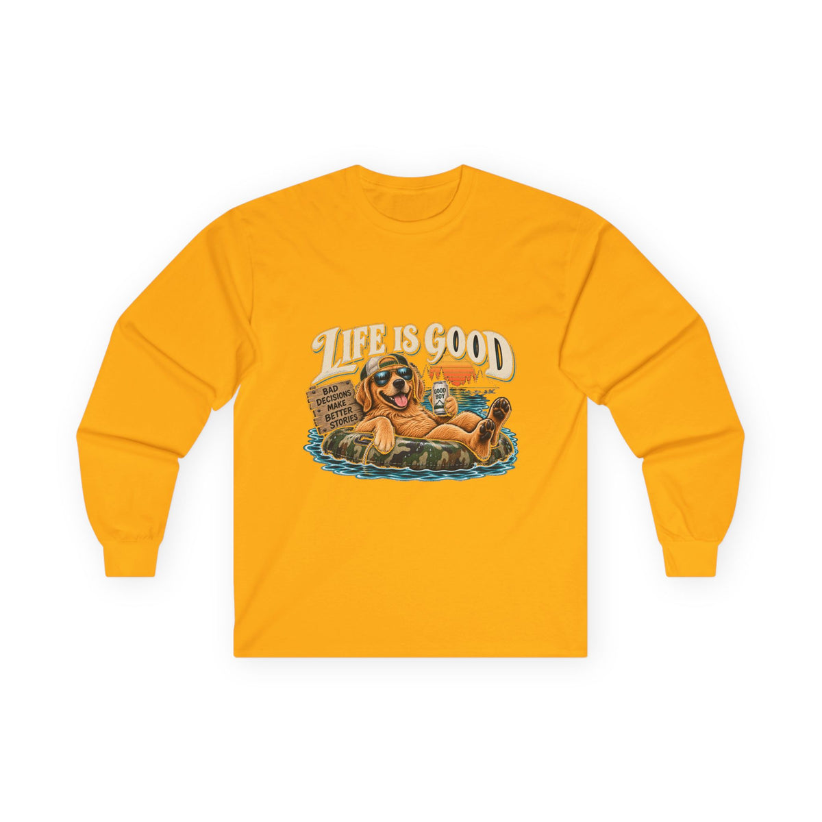 Life is Good Floatin' - Unisex Ultra Cotton Long Sleeve Tee