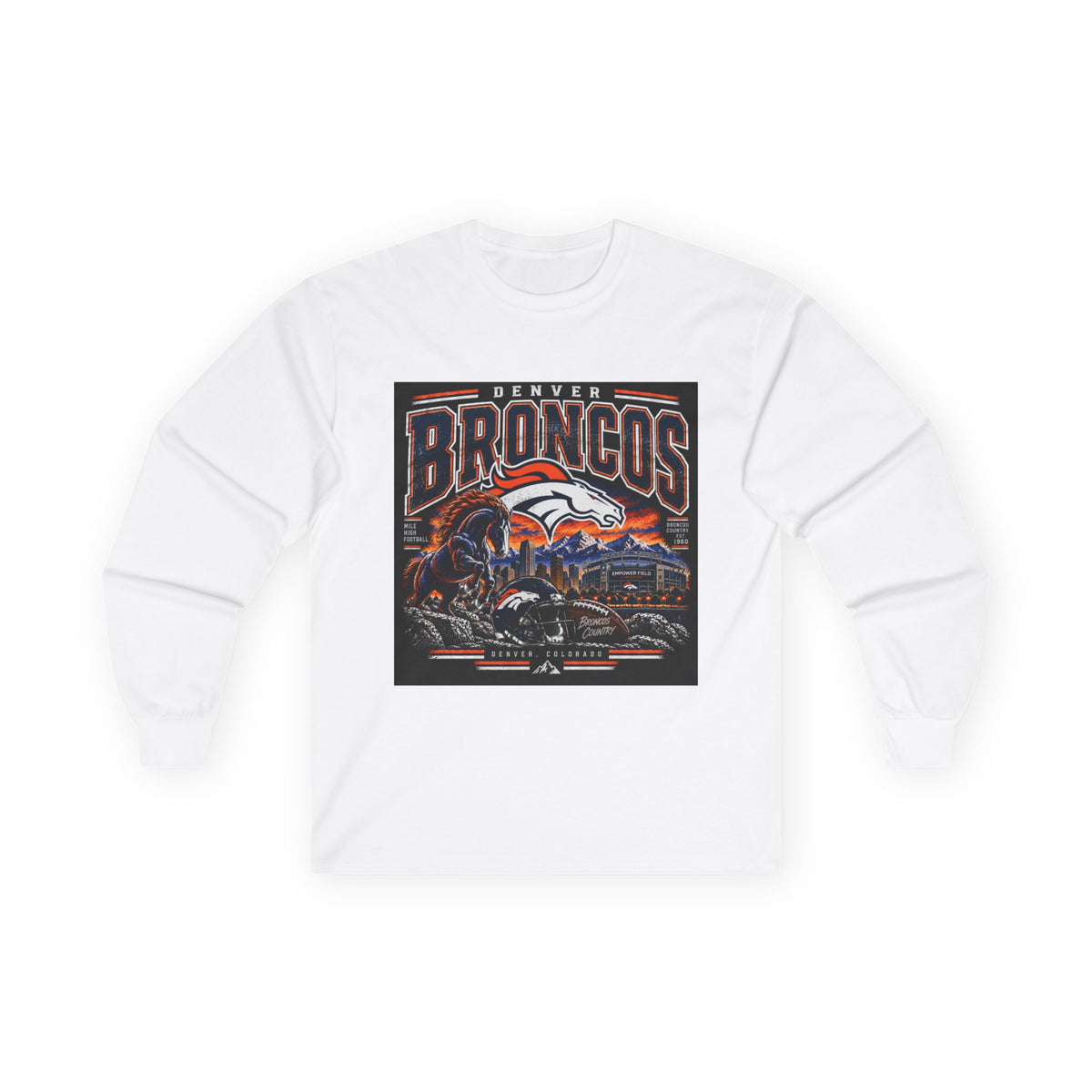Denver Broncos Mile High Pride - Unisex Ultra Cotton Long Sleeve Tee