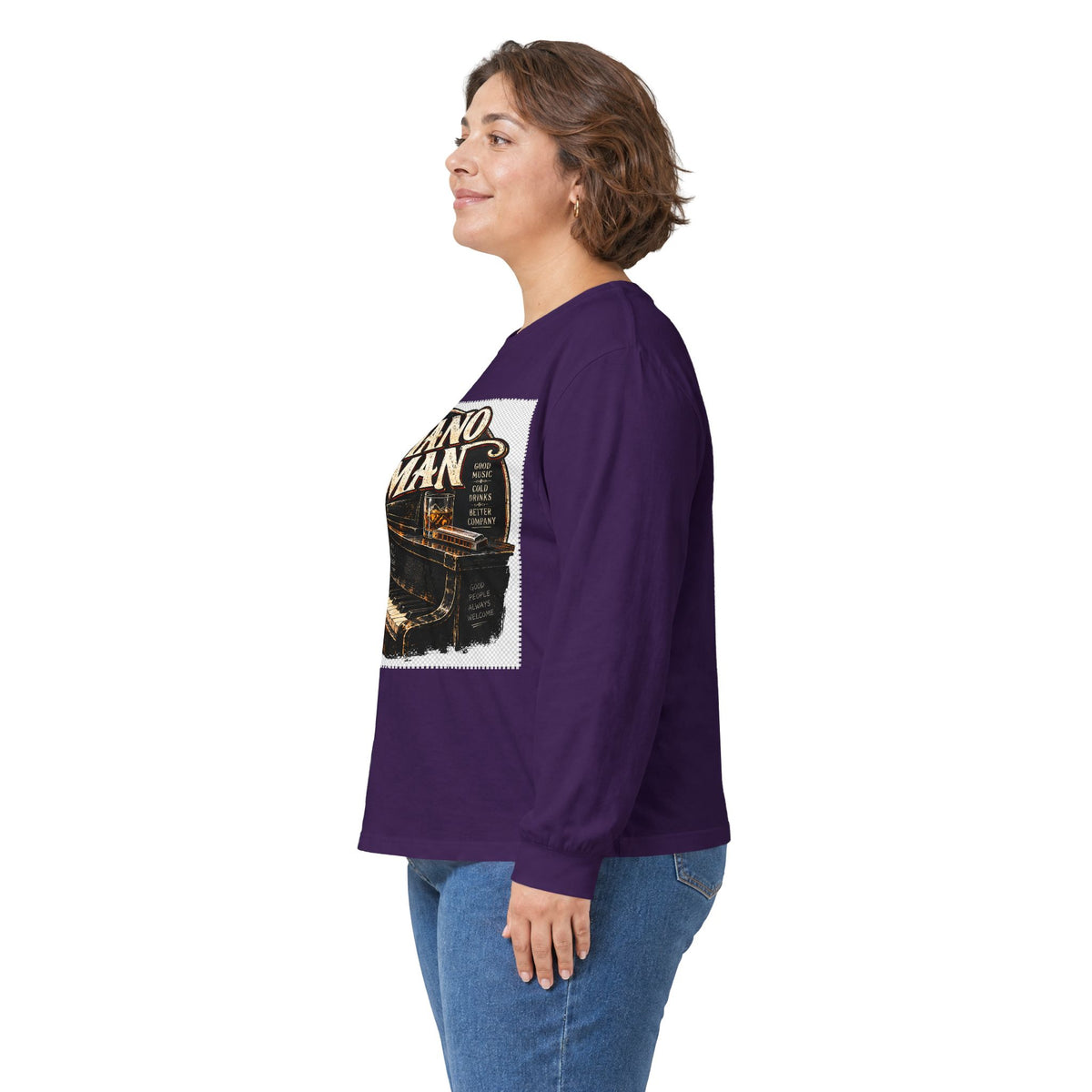 Piano Man Retro Bar - Unisex Ultra Cotton Long Sleeve Tee