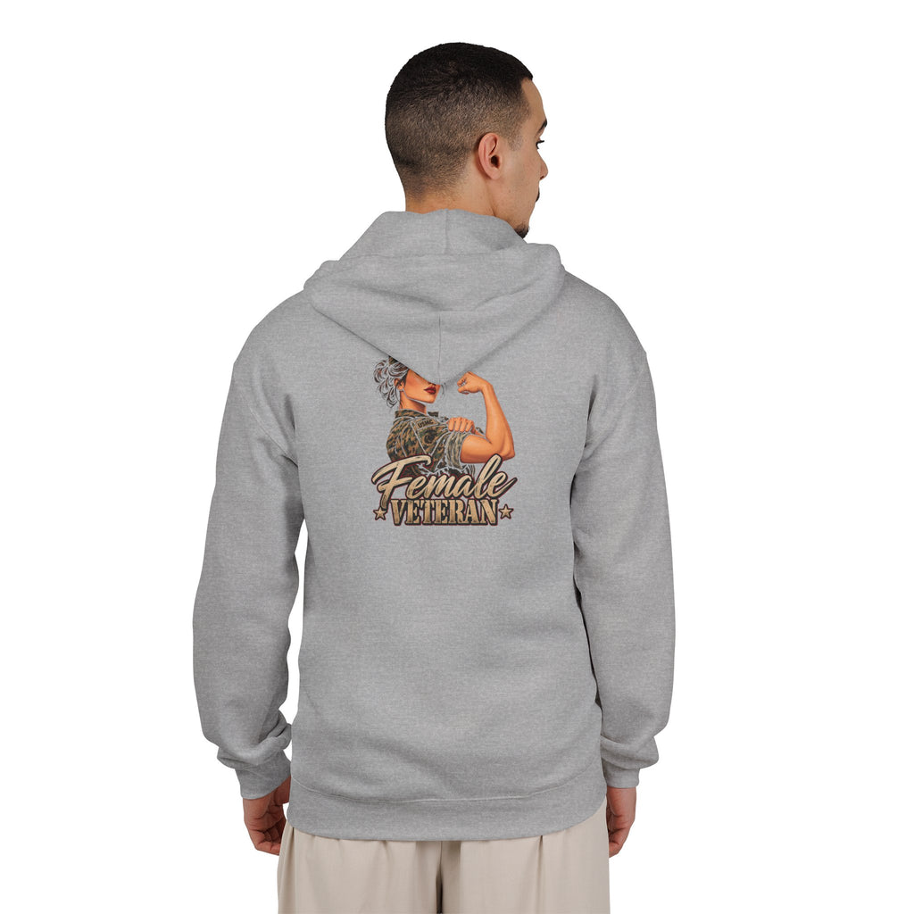 Female Veteran Pride - Full-Zip Hooded Sweatshirt