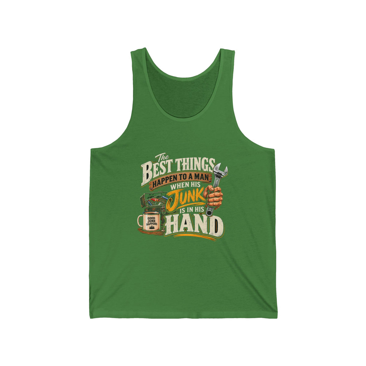 Best Things Happen in a Man's Hand - Athletic Tank