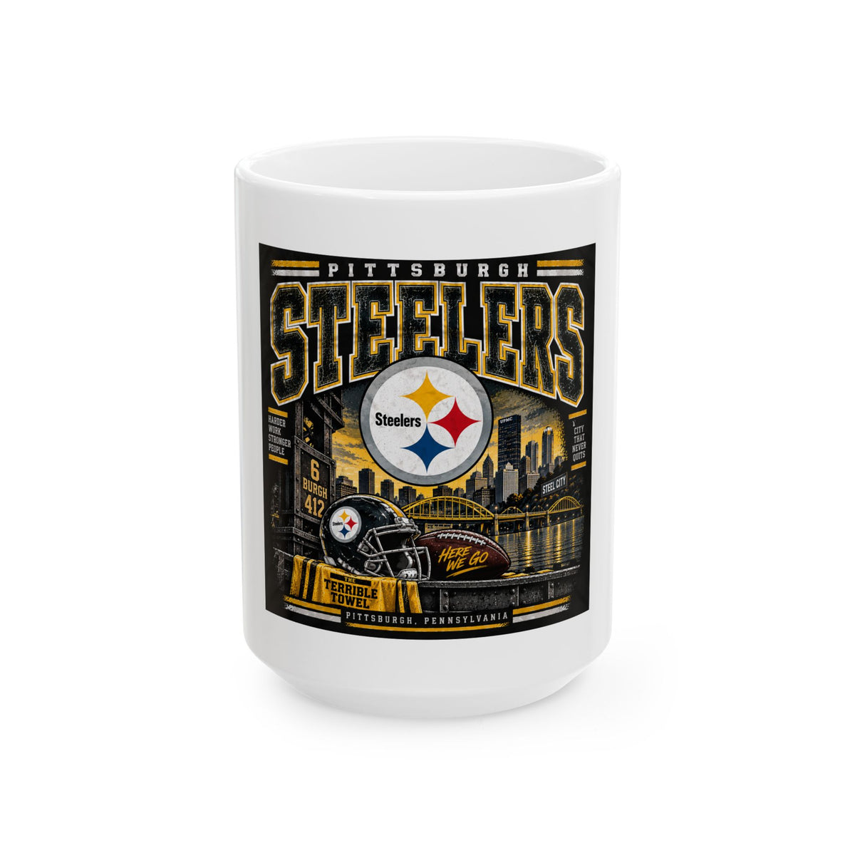 Pittsburgh Steelers Steel City Pride - Ceramic Mug 11oz and 15oz