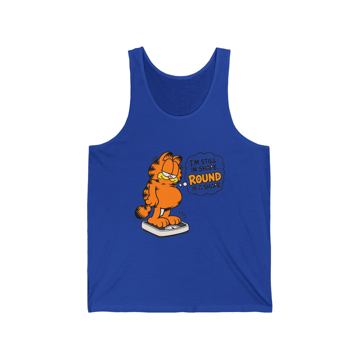 Round Shape Garfield - Athletic Tank
