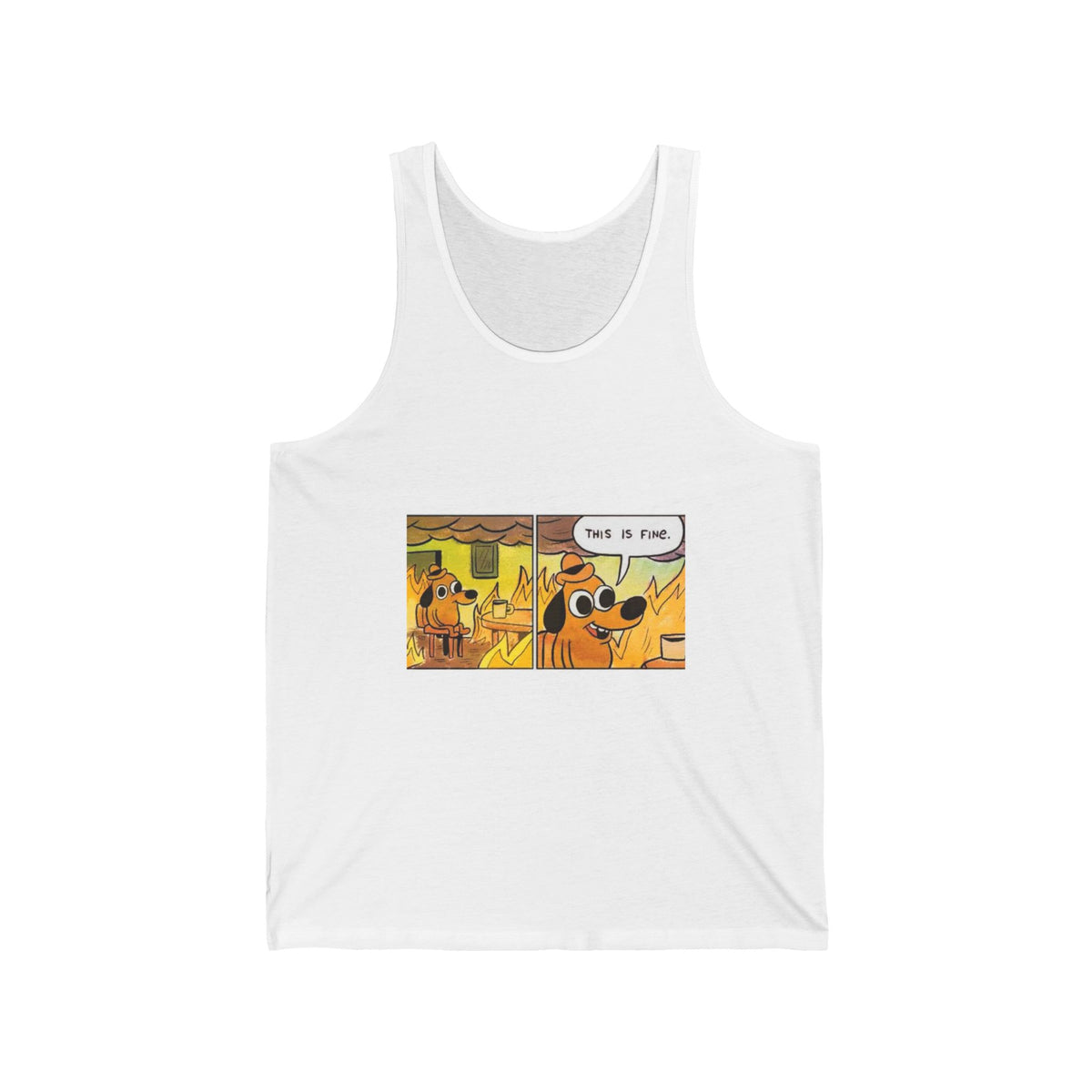 This Is Fine - Athletic Tank