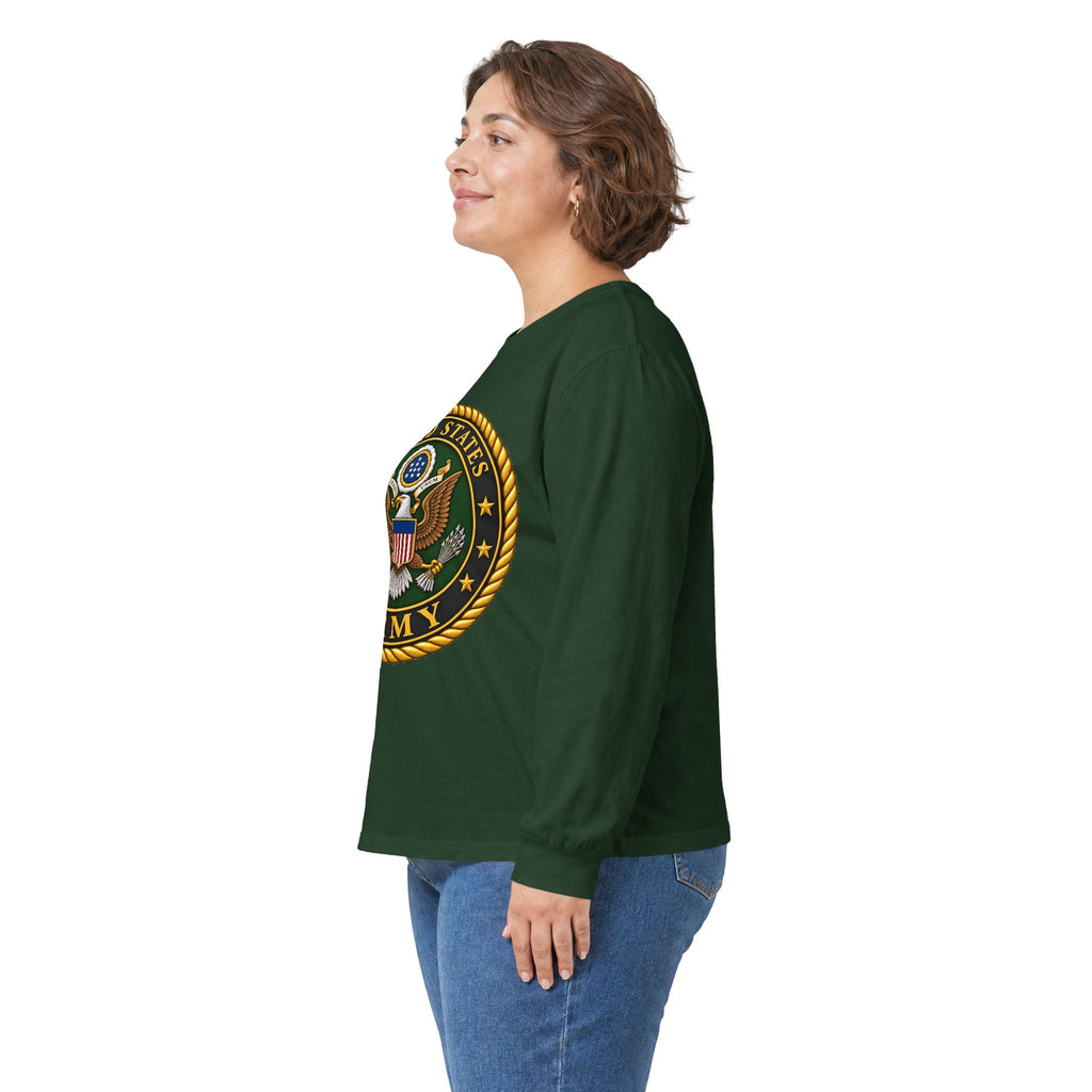 U.S. Army Emblem - Unisex Ultra Cotton Long Sleeve Tee