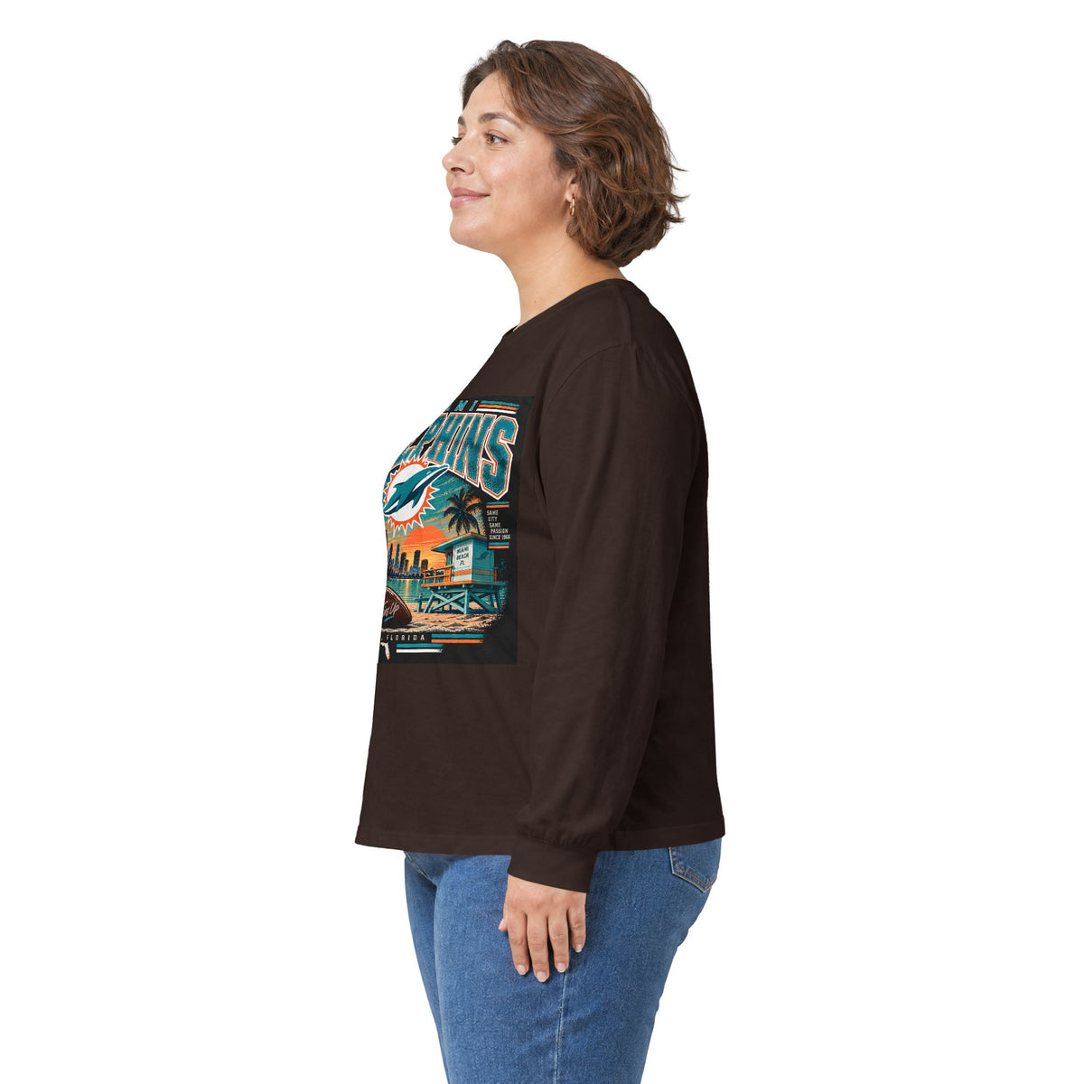 Miami Dolphins Paradise - Unisex Ultra Cotton Long Sleeve Tee