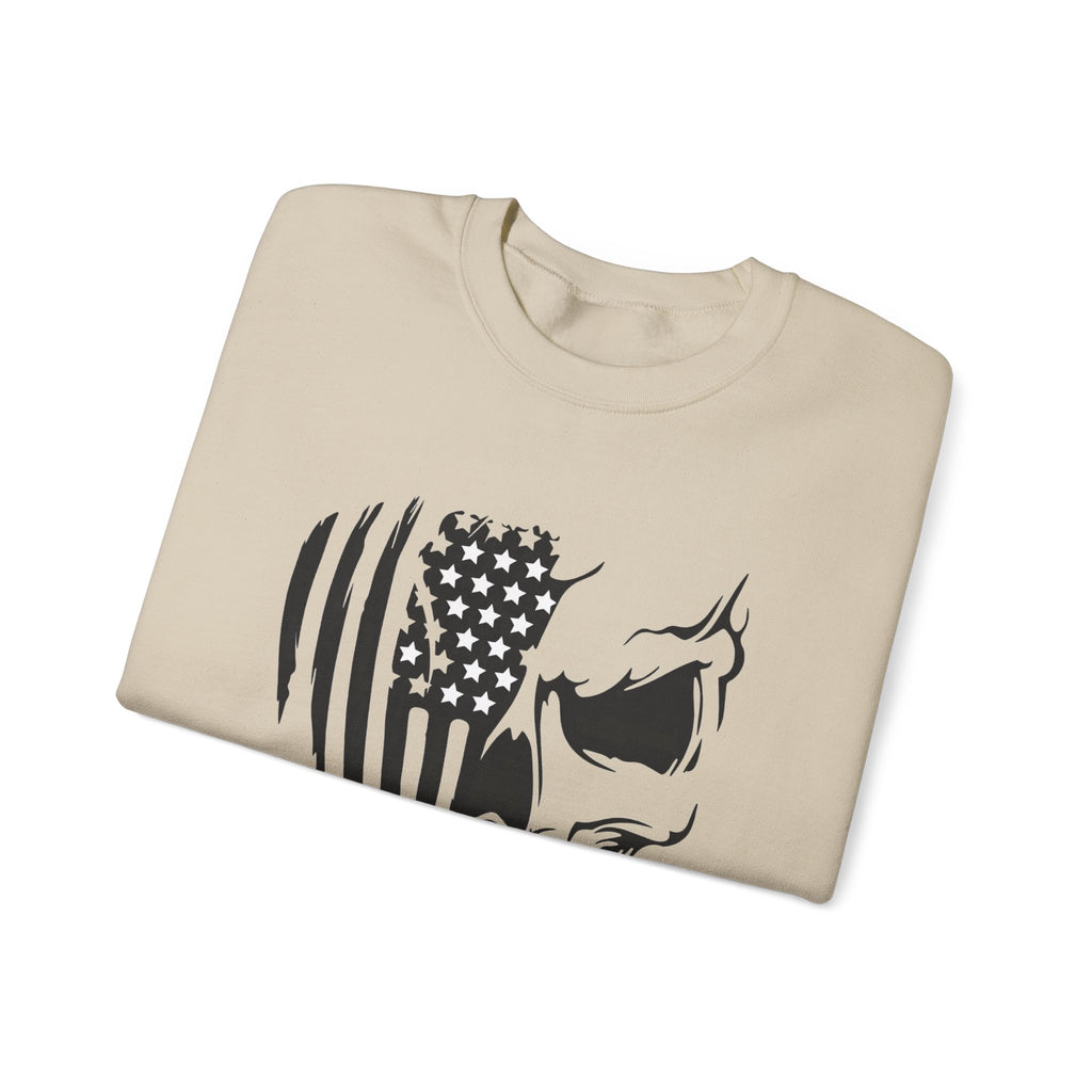 Stars, Stripes & Skulls - Crewneck Sweatshirt