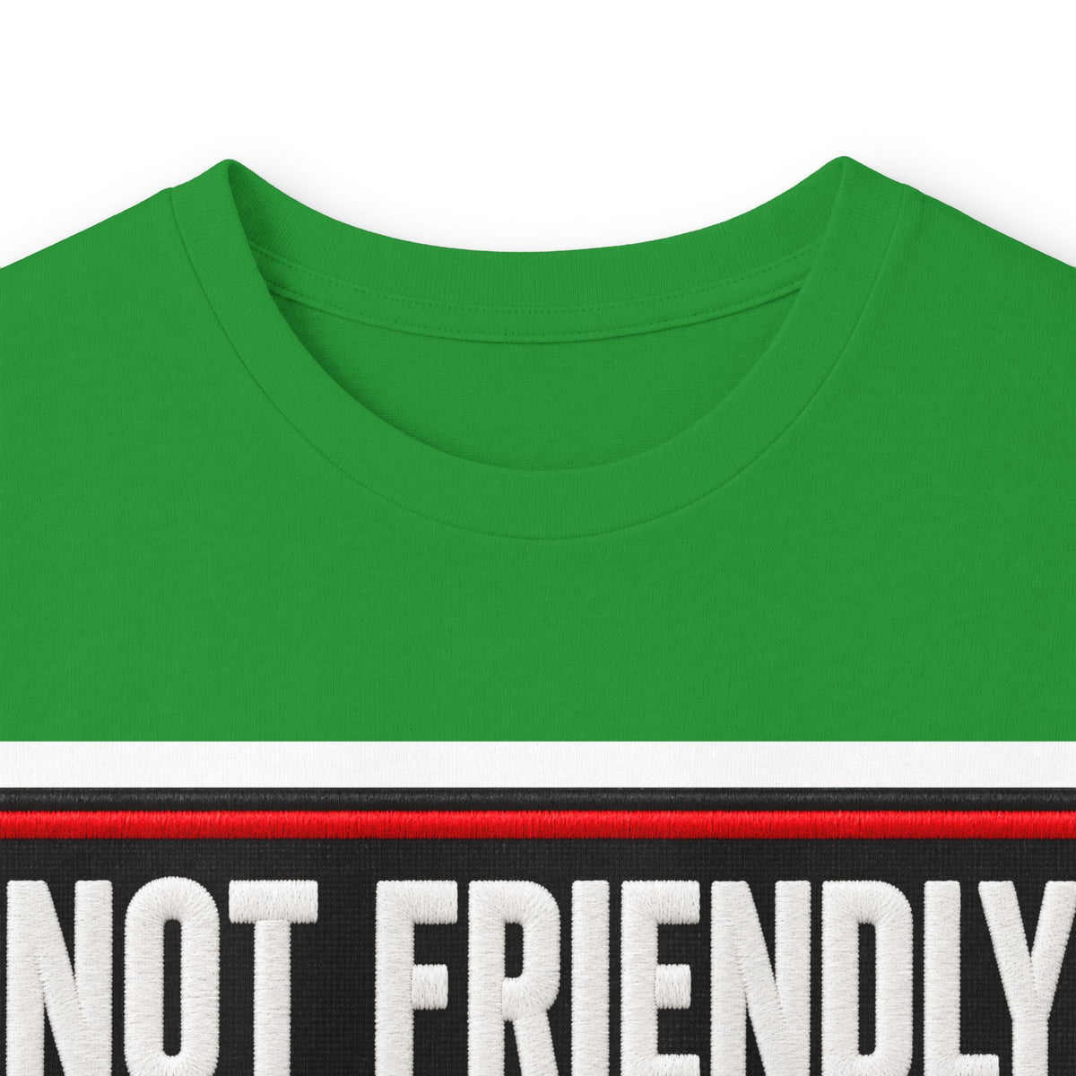 Not Friendly - Service Dog Patch - Unisex Ultra Cotton Long Sleeve Tee