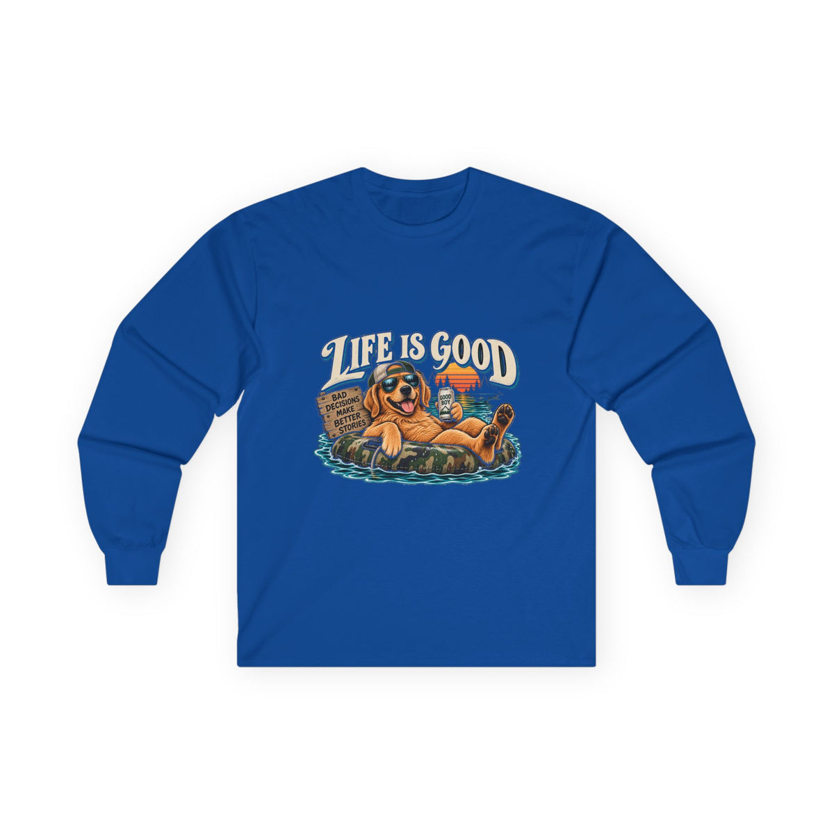 Life is Good Floatin' - Unisex Ultra Cotton Long Sleeve Tee