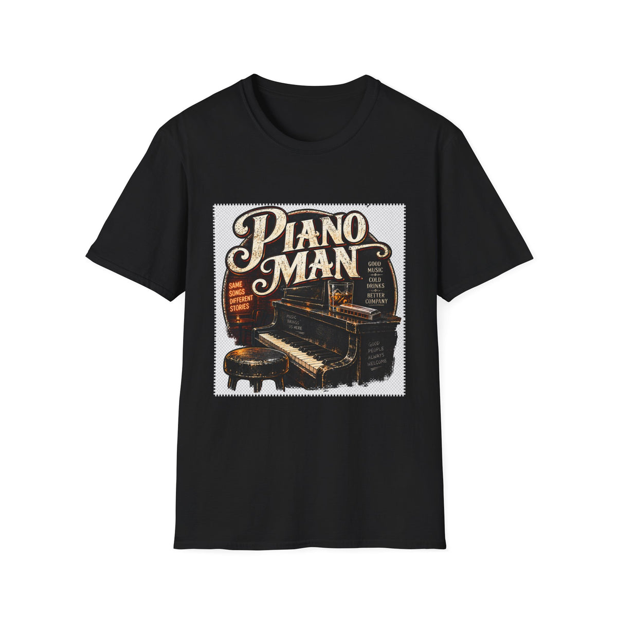 Piano Man Retro Bar - Classic Tee