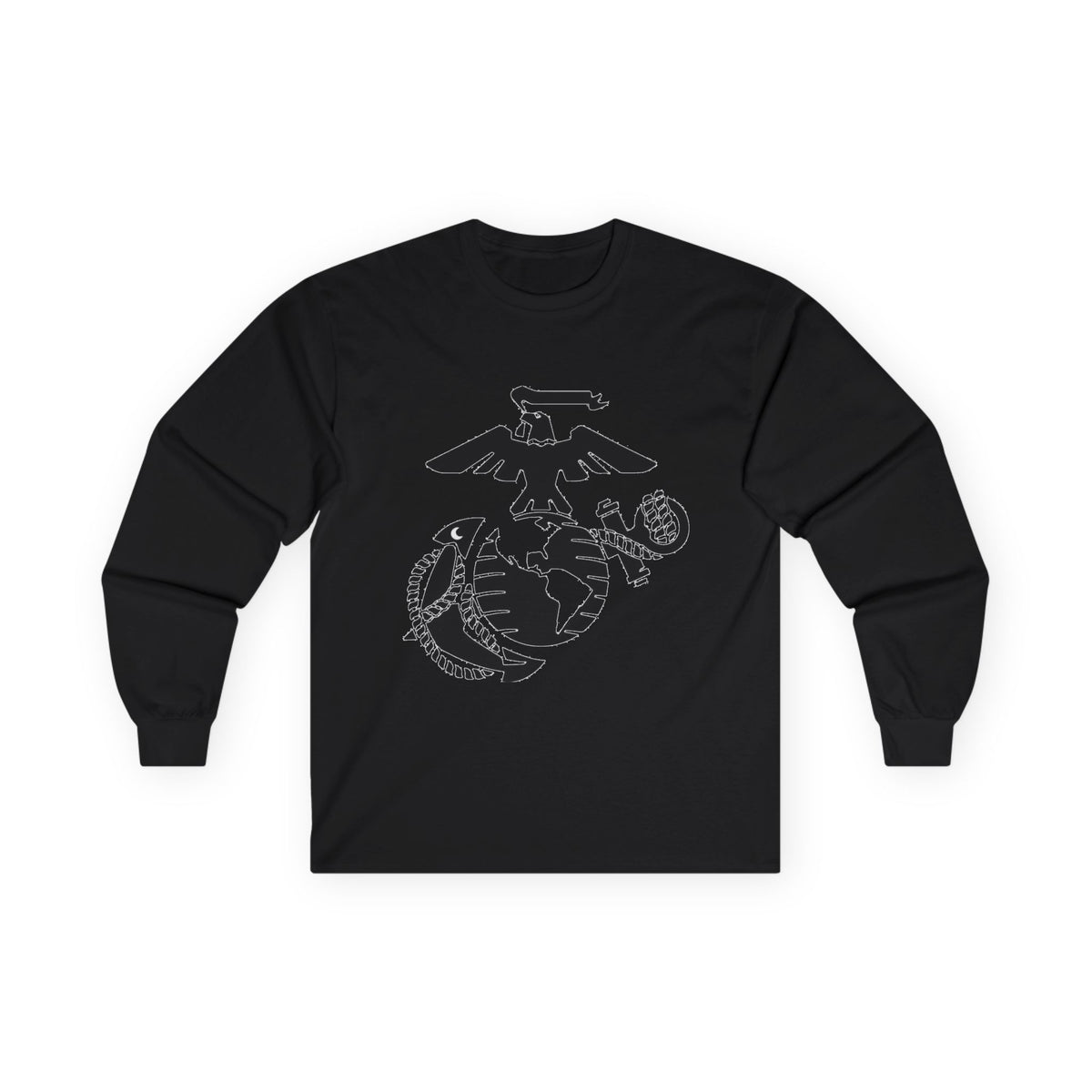 Eagle, Globe & Anchor Emblem - Unisex Ultra Cotton Long Sleeve Tee