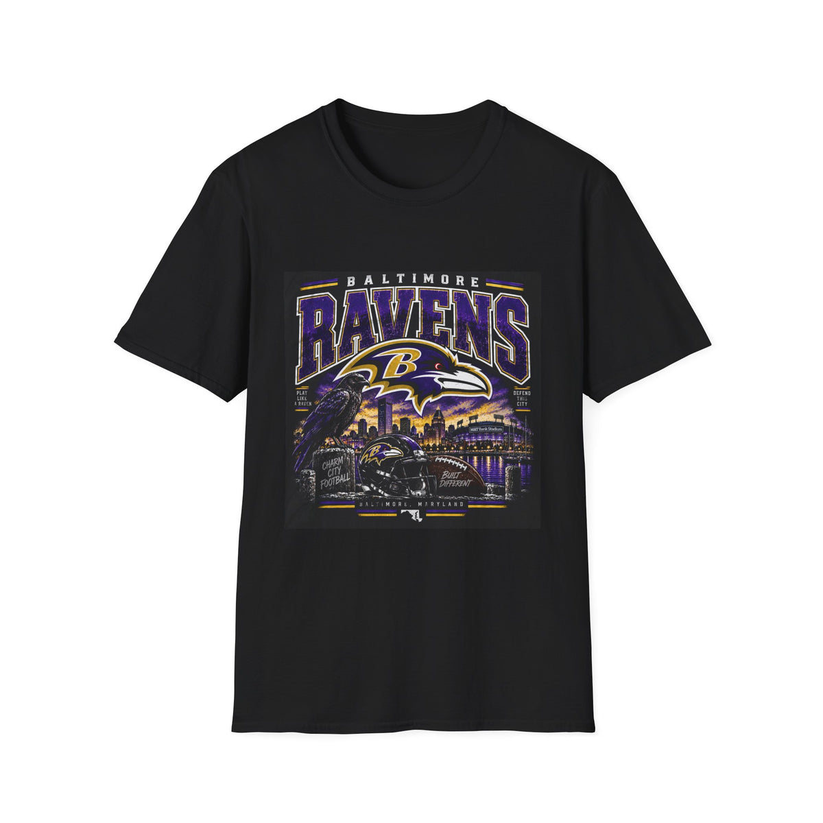 Baltimore Ravens Skyline Tee - Classic Tee