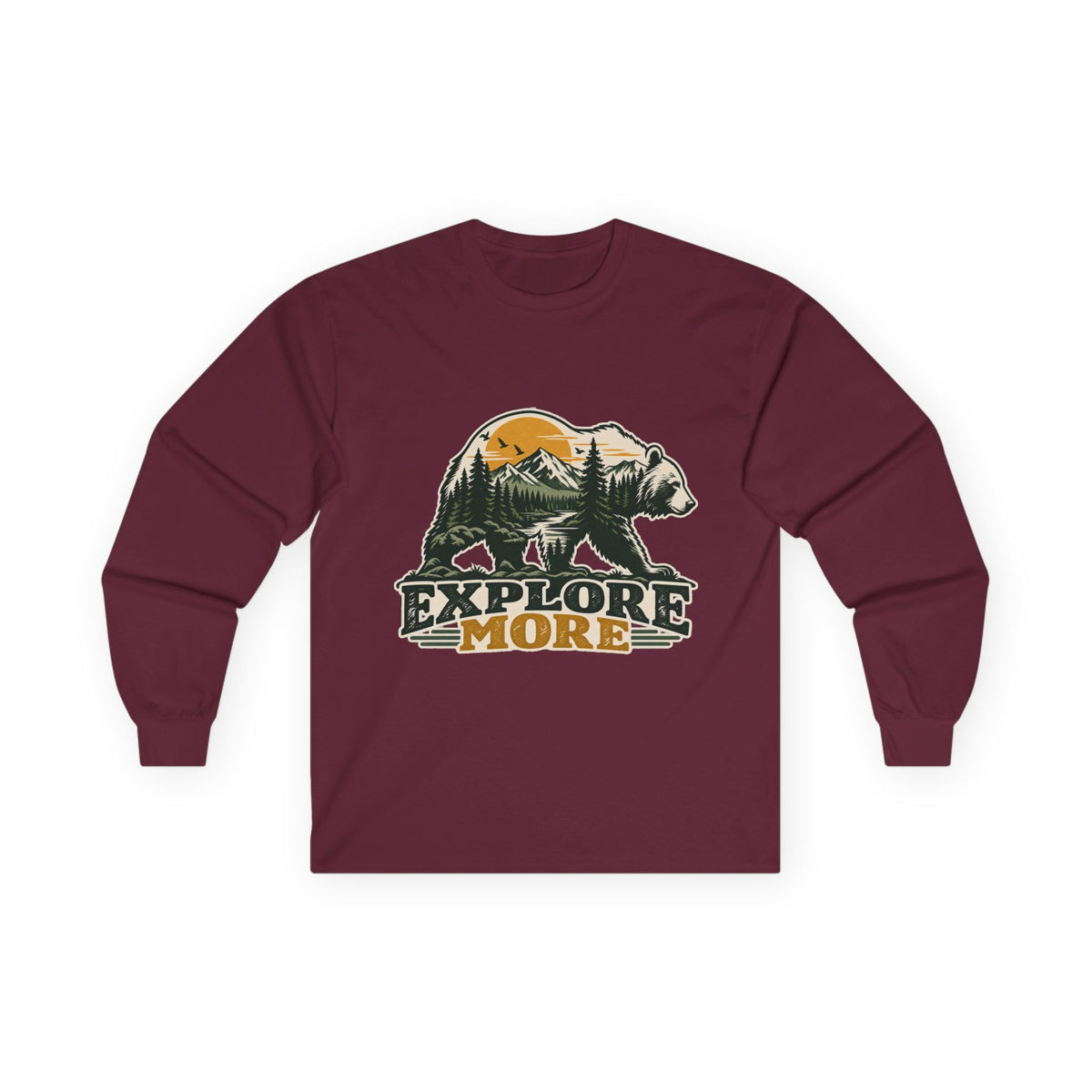 Explore More Bear - Unisex Ultra Cotton Long Sleeve Tee