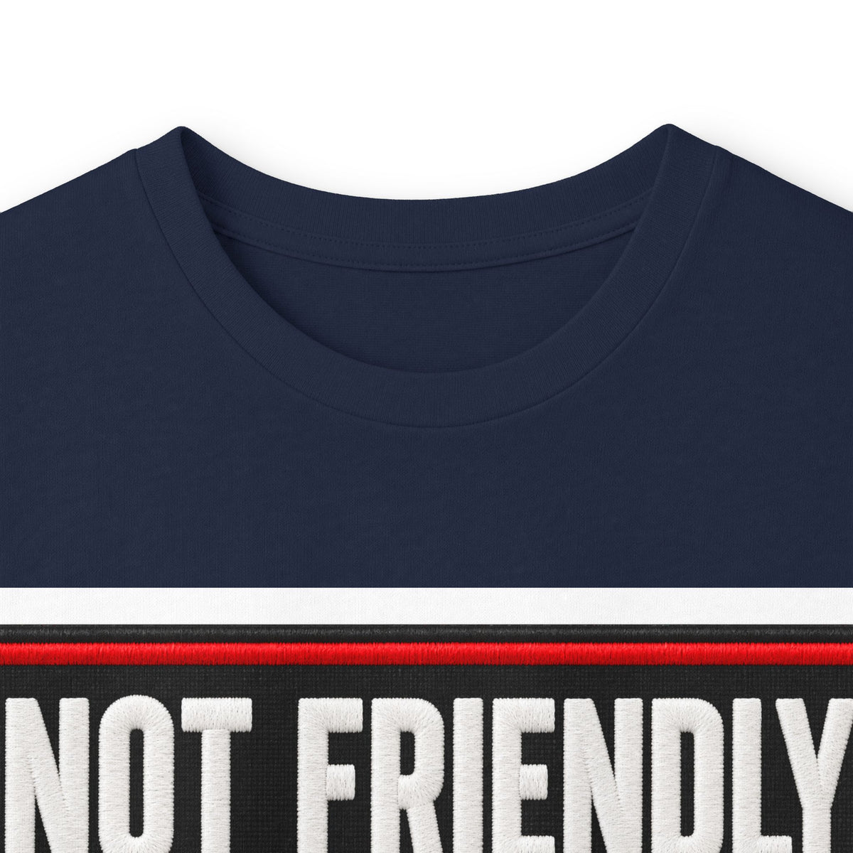 Not Friendly - Service Dog Patch - Unisex Ultra Cotton Long Sleeve Tee