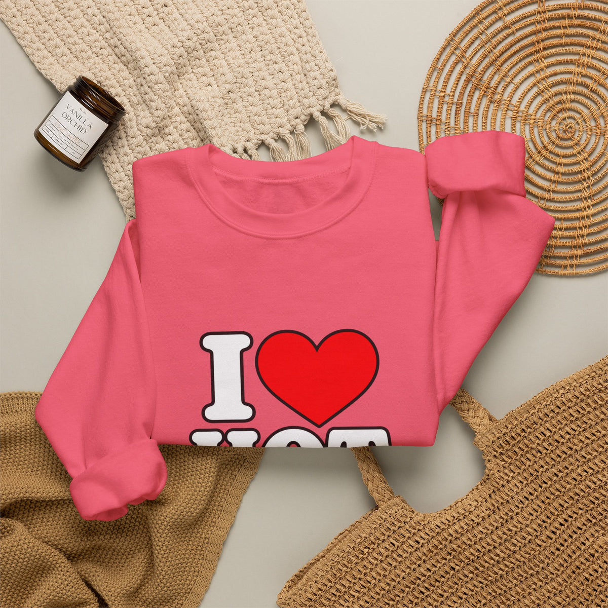 I Love Hot Dads - Crewneck Sweatshirt