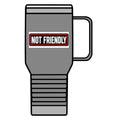 Not Friendly - Service Dog Patch - 20oz Insulated Mug
