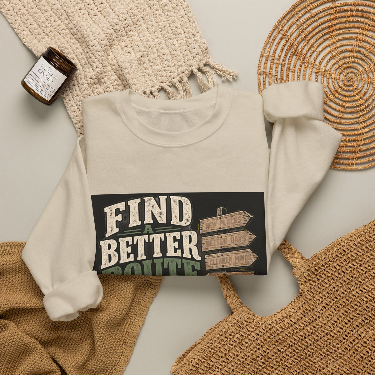 Find A Better Route - Crewneck Sweatshirt