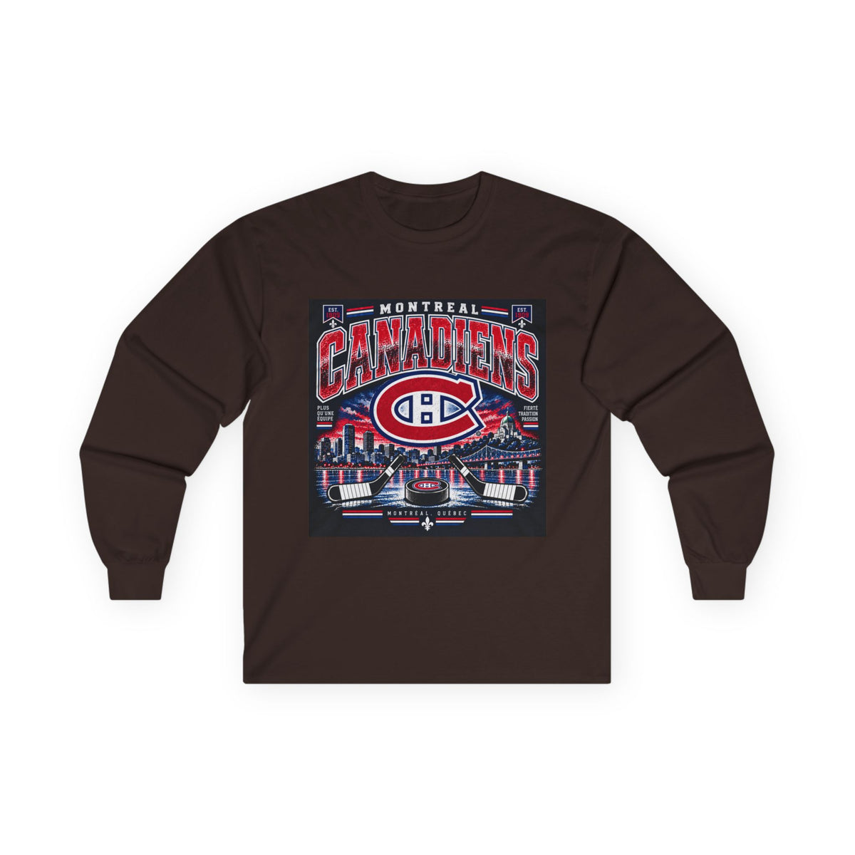 Montreal Canadiens Skyline - Unisex Ultra Cotton Long Sleeve Tee