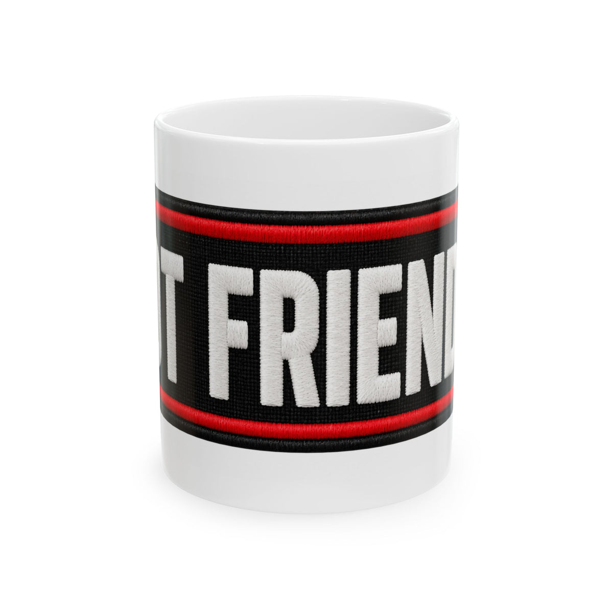 Not Friendly - Service Dog Patch - Ceramic Mug 11oz and 15oz