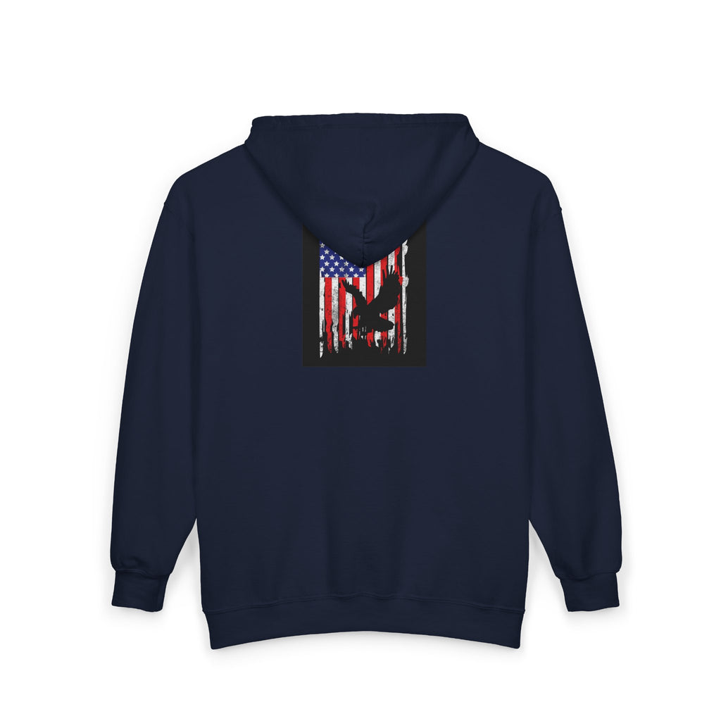 Old Glory Eagle - Full-Zip Hooded Sweatshirt