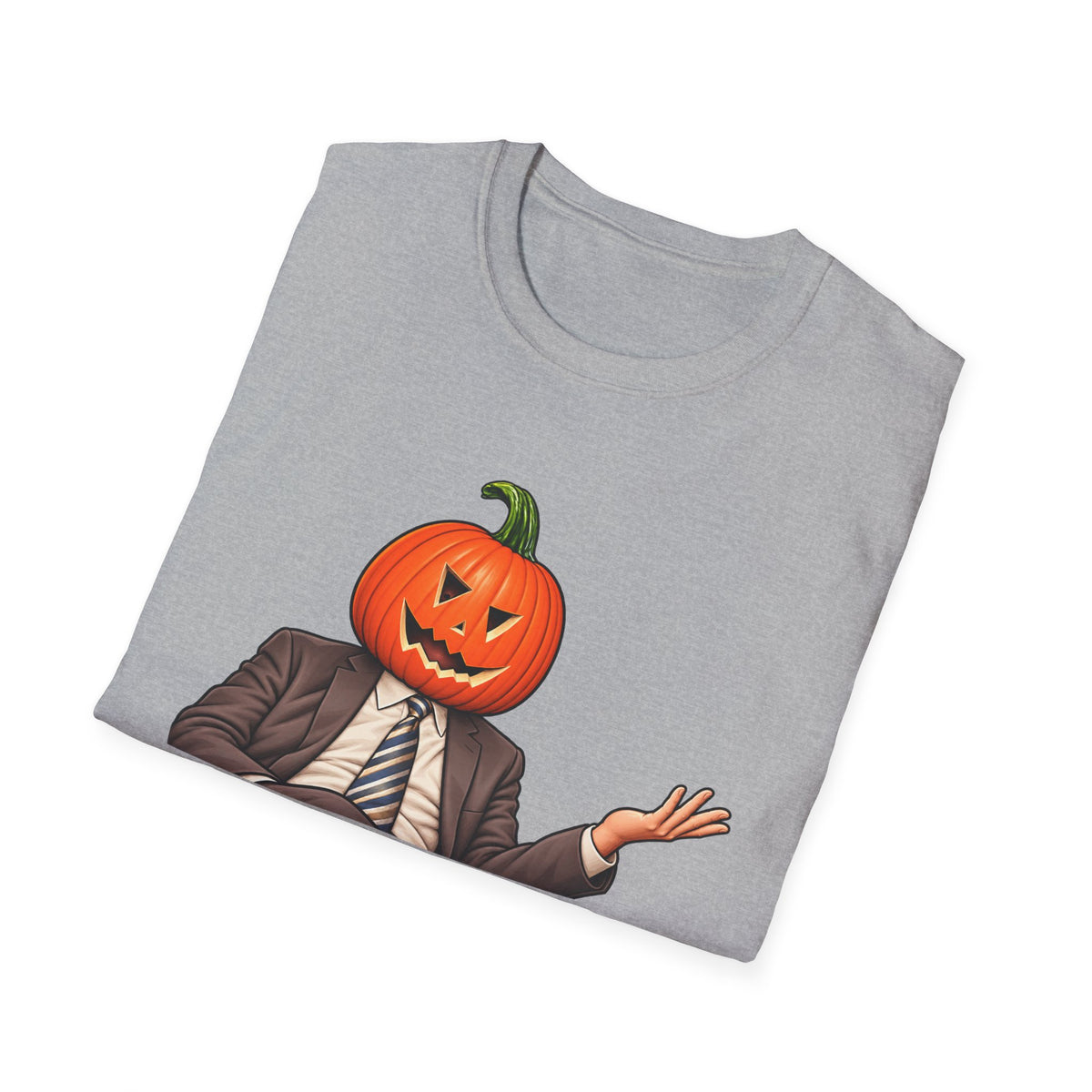 Pumpkin Head Office Cartoon - Classic Tee
