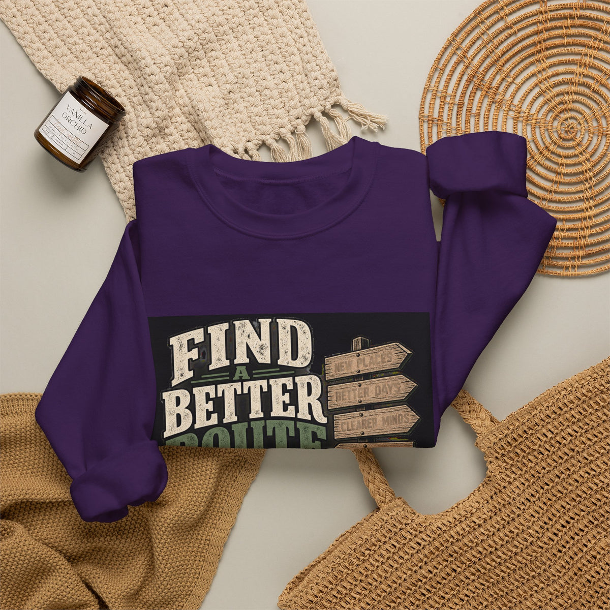 Find A Better Route - Crewneck Sweatshirt
