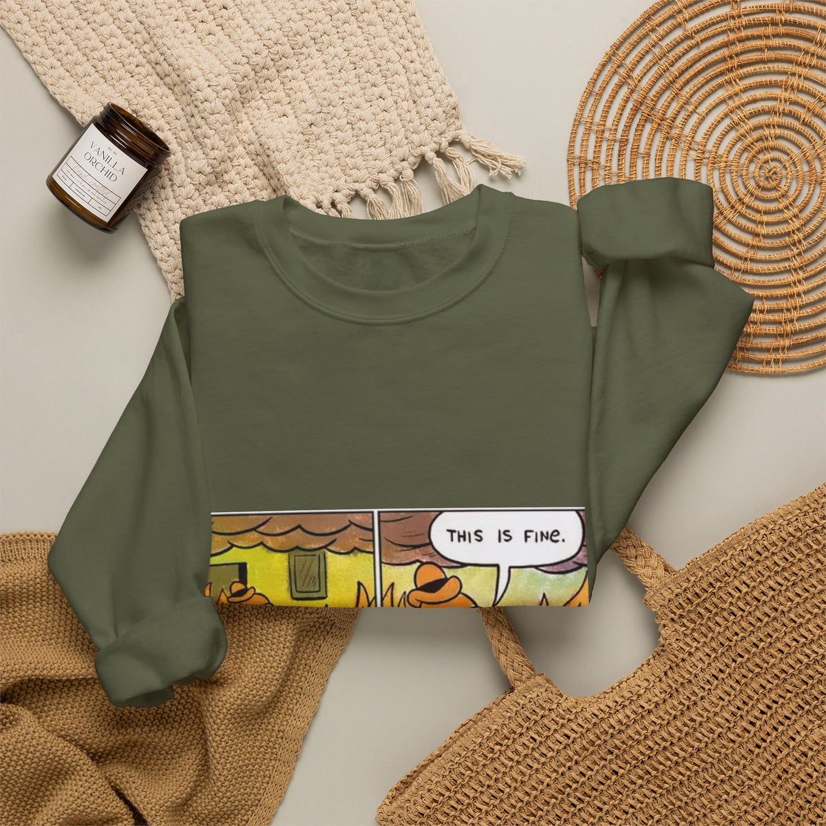 This Is Fine - Crewneck Sweatshirt