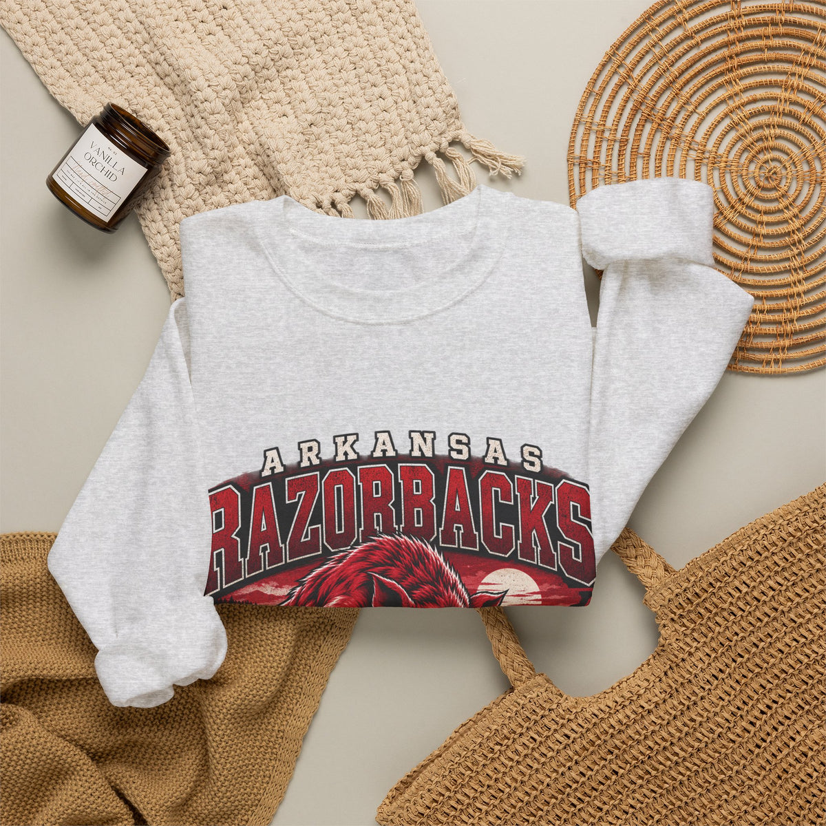 Arkansas Razorbacks State Pride - Crewneck Sweatshirt