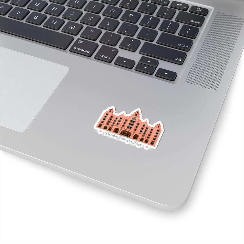 The Pink Palace of the Pacific - Kiss-Cut Sticker