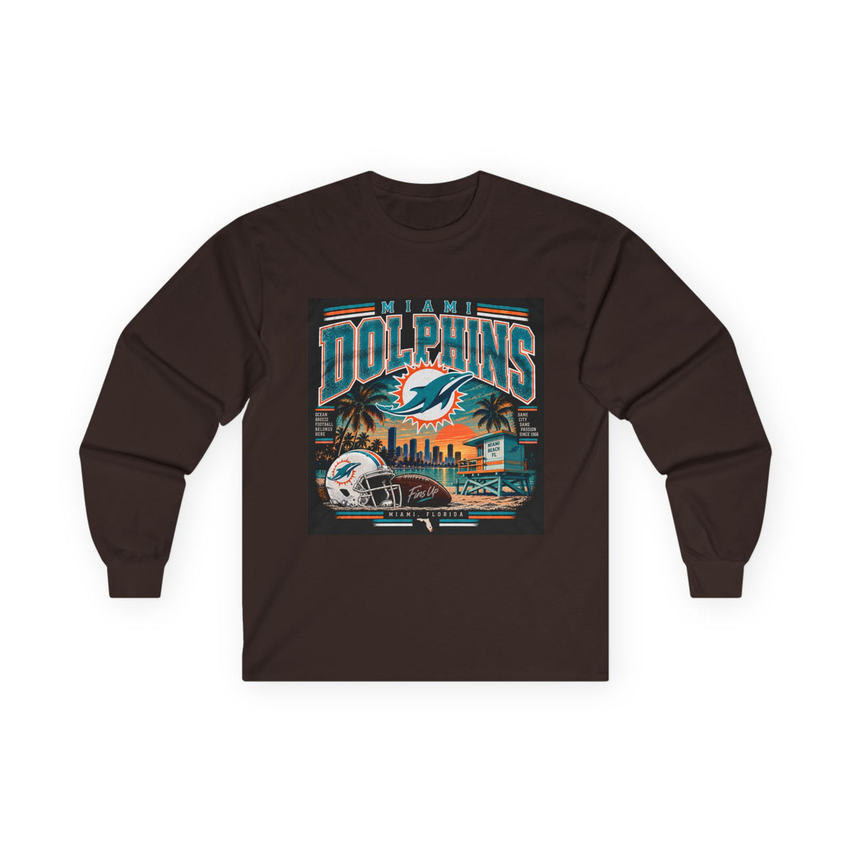 Miami Dolphins Paradise - Unisex Ultra Cotton Long Sleeve Tee
