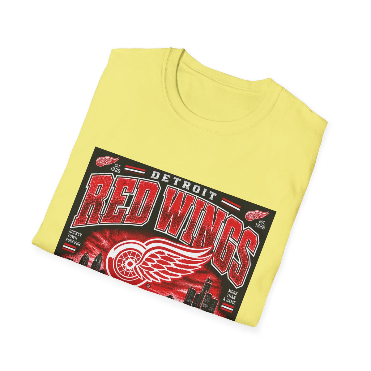 Detroit Red Wings Hockey Skyline - Classic Tee