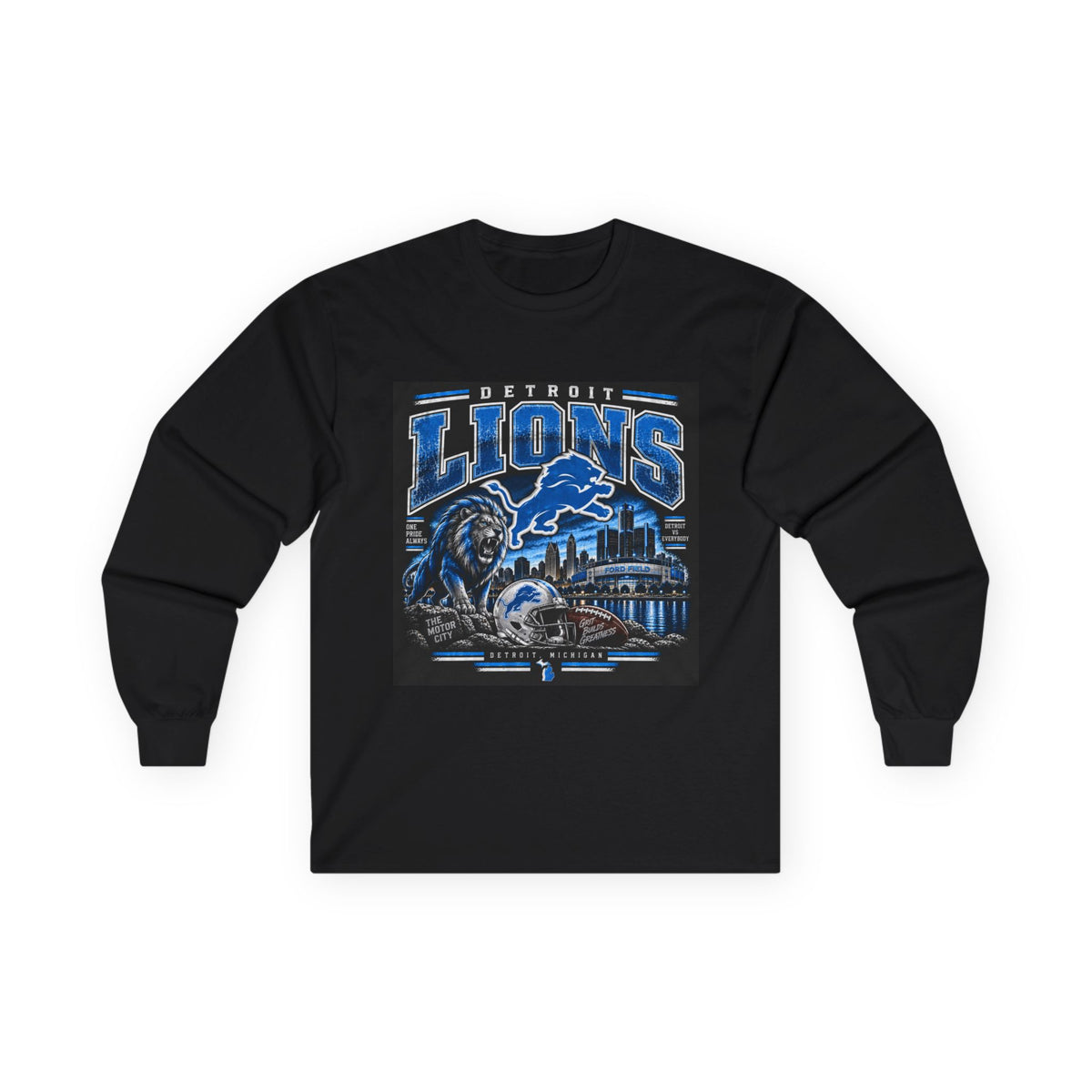 Detroit Lions Grit - Unisex Ultra Cotton Long Sleeve Tee