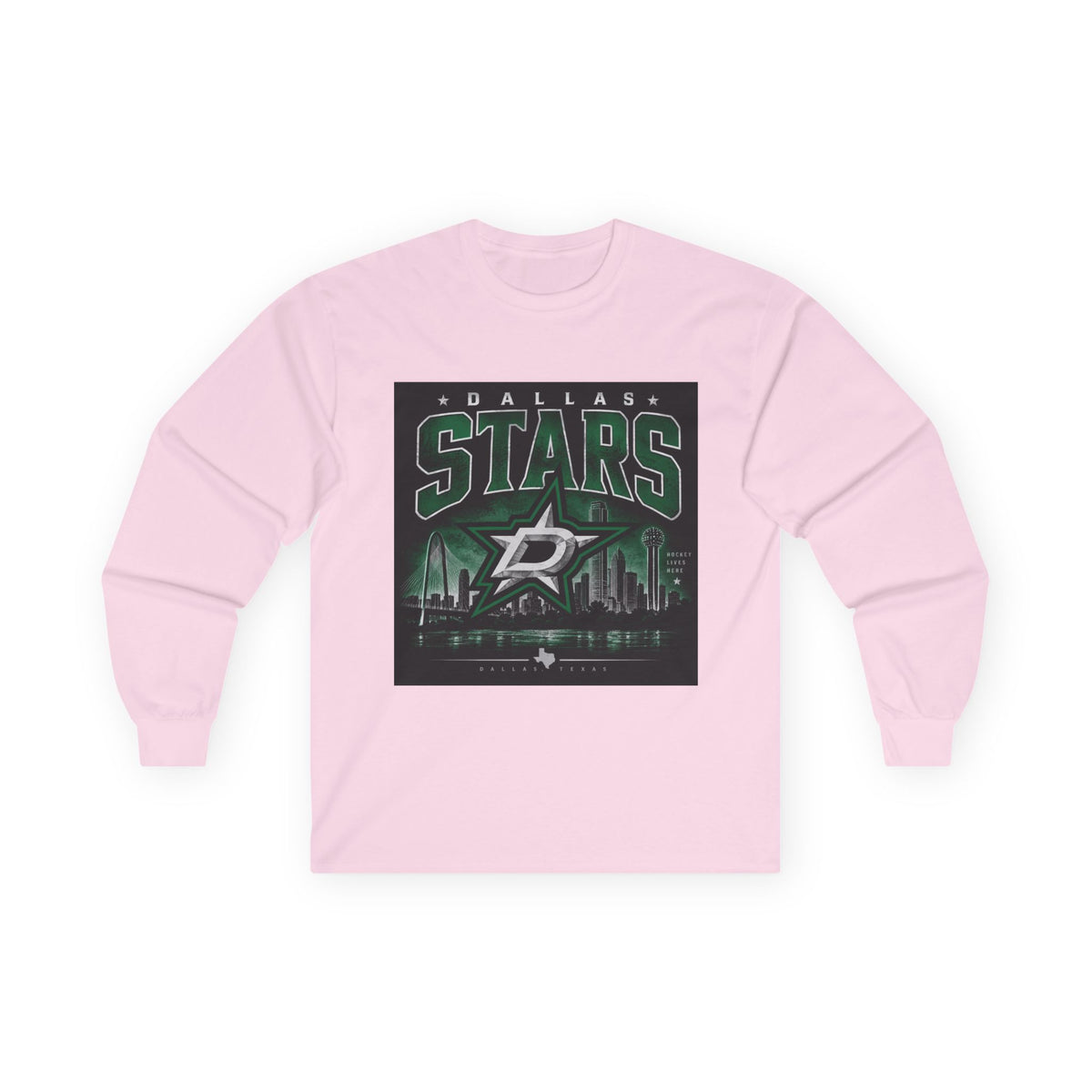 Dallas Stars Skyline Tee - Unisex Ultra Cotton Long Sleeve Tee