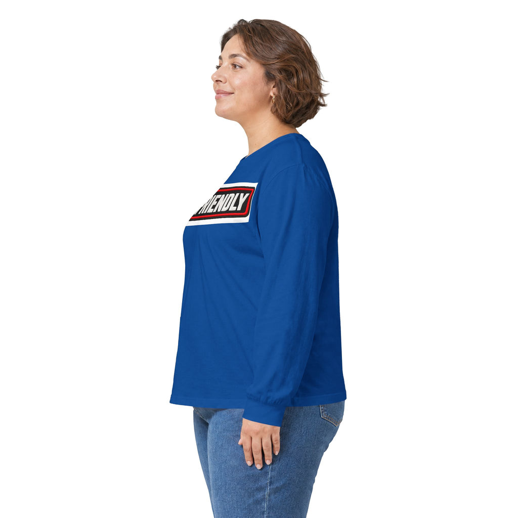 Not Friendly - Service Dog Patch - Unisex Ultra Cotton Long Sleeve Tee