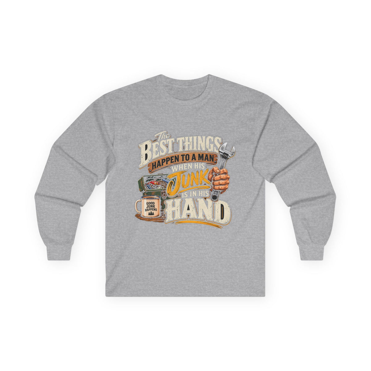 Best Things Happen in a Man's Hand - Unisex Ultra Cotton Long Sleeve Tee