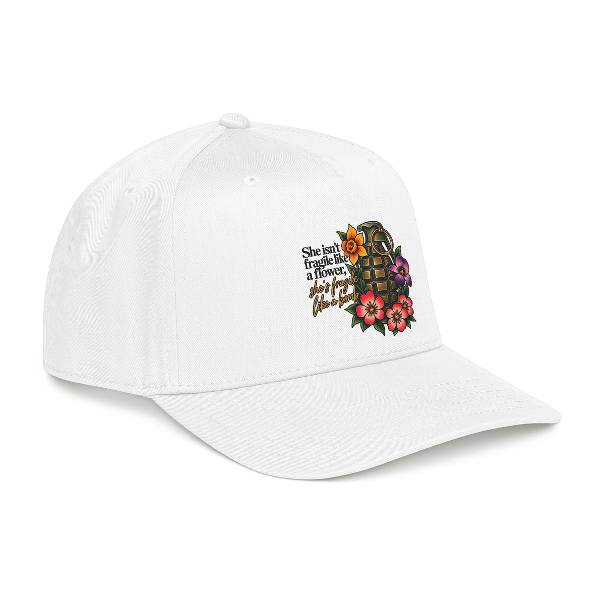 Fragile Like a Bomb - Floral Grenade - OTTO Baseball Hat
