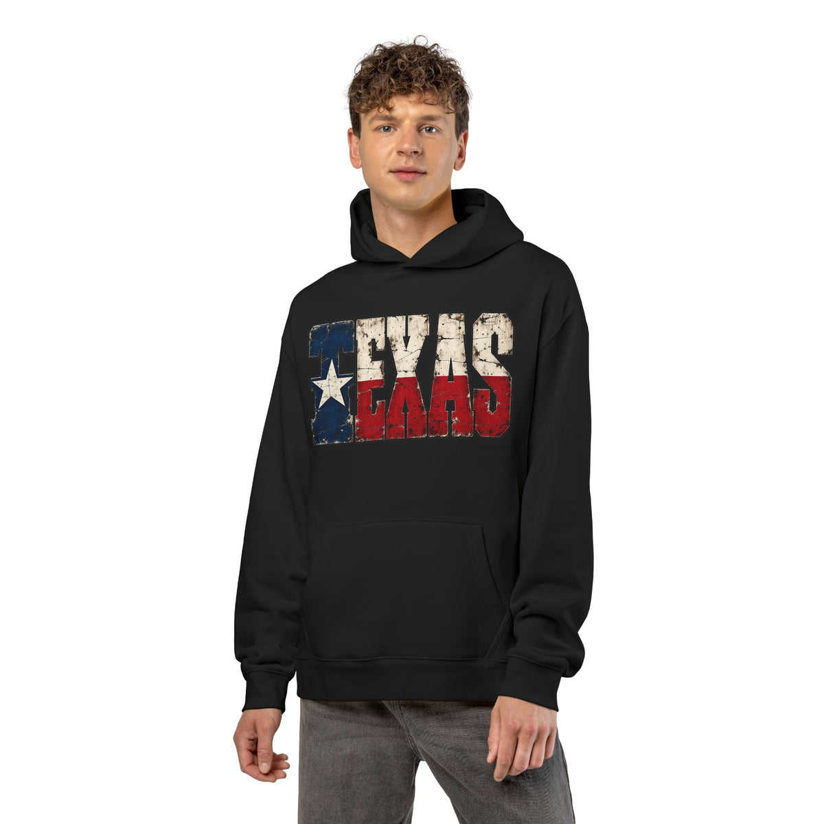 Texas Flag Block Letters - Hoodie