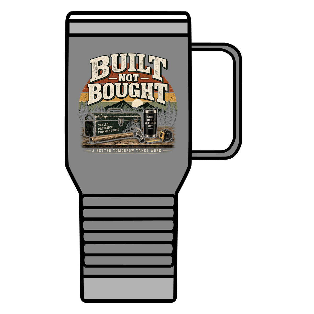 Built Not Bought - 20oz Insulated Mug