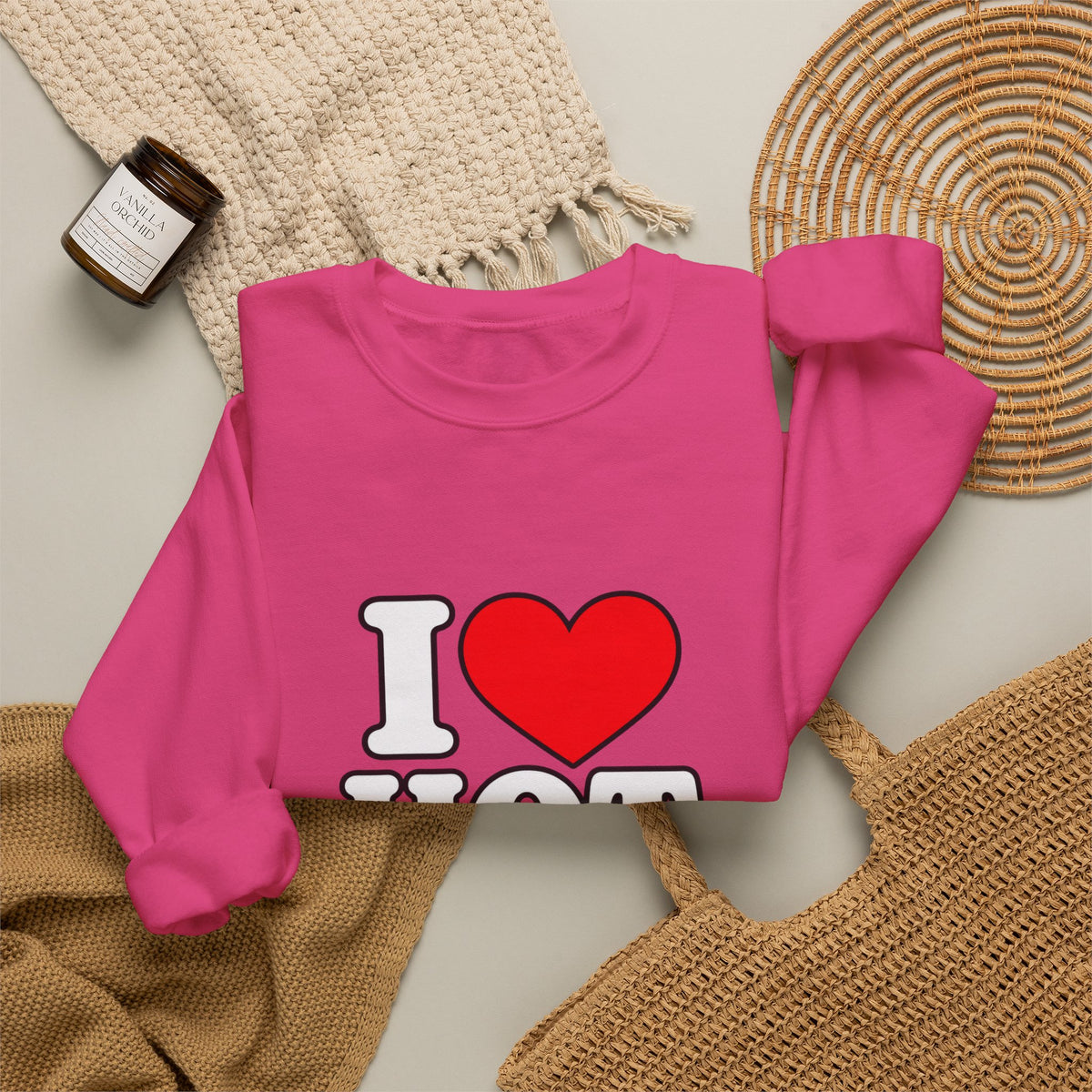 I Love Hot Dads - Crewneck Sweatshirt