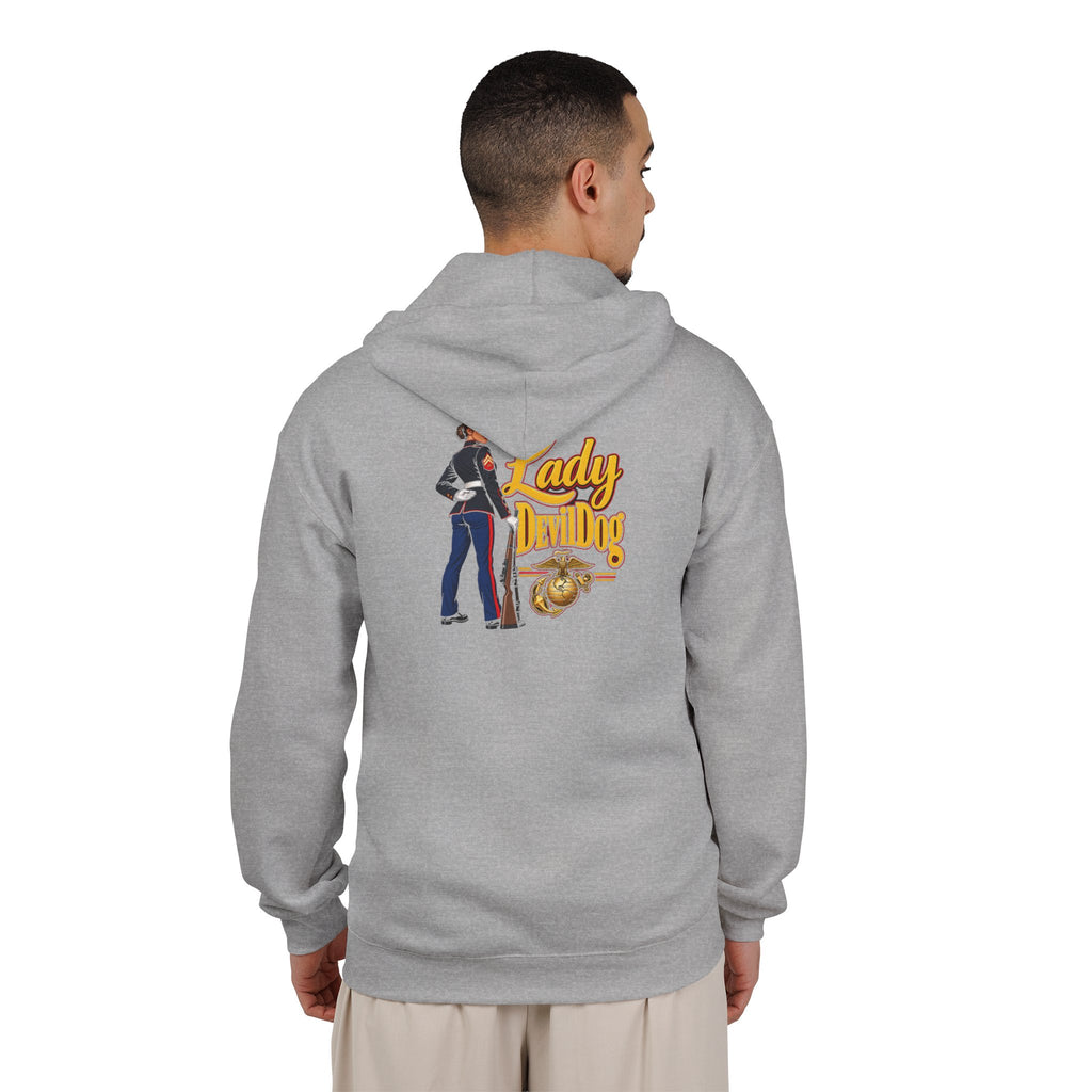 Lady Devil Dog - Full-Zip Hooded Sweatshirt