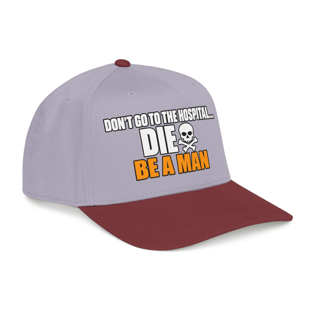 Dont Go to the Hospital - White Outlined - OTTO Baseball Hat