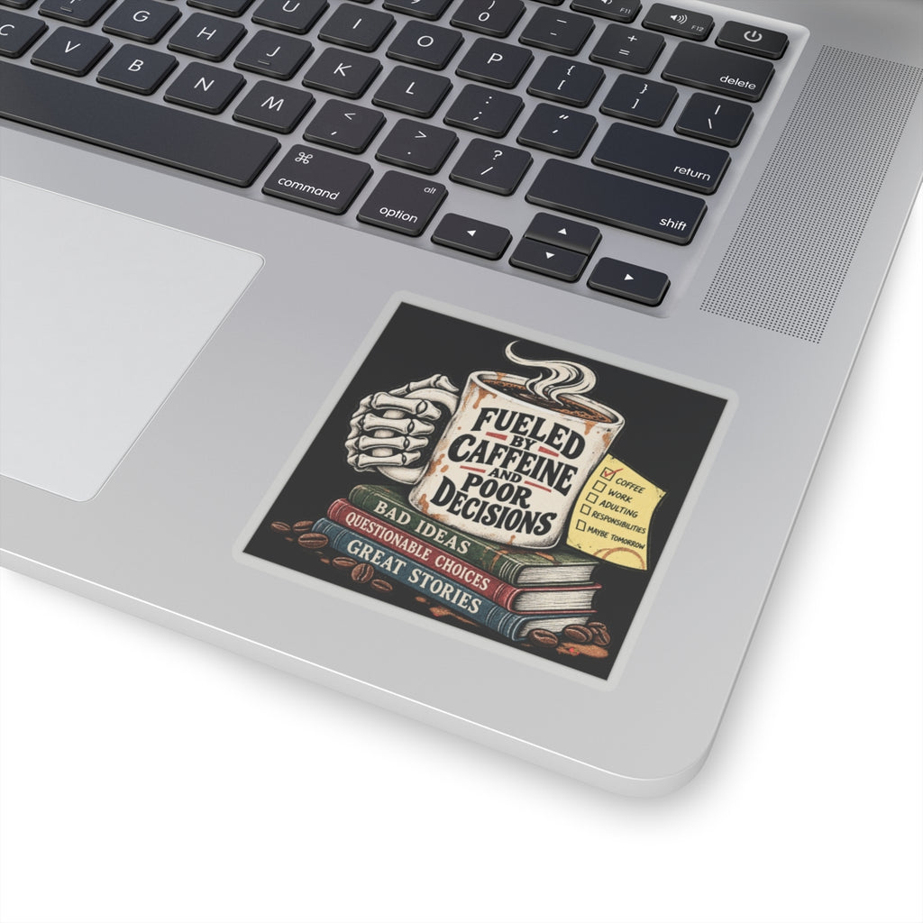 Fueled by Caffeine - Kiss-Cut Sticker