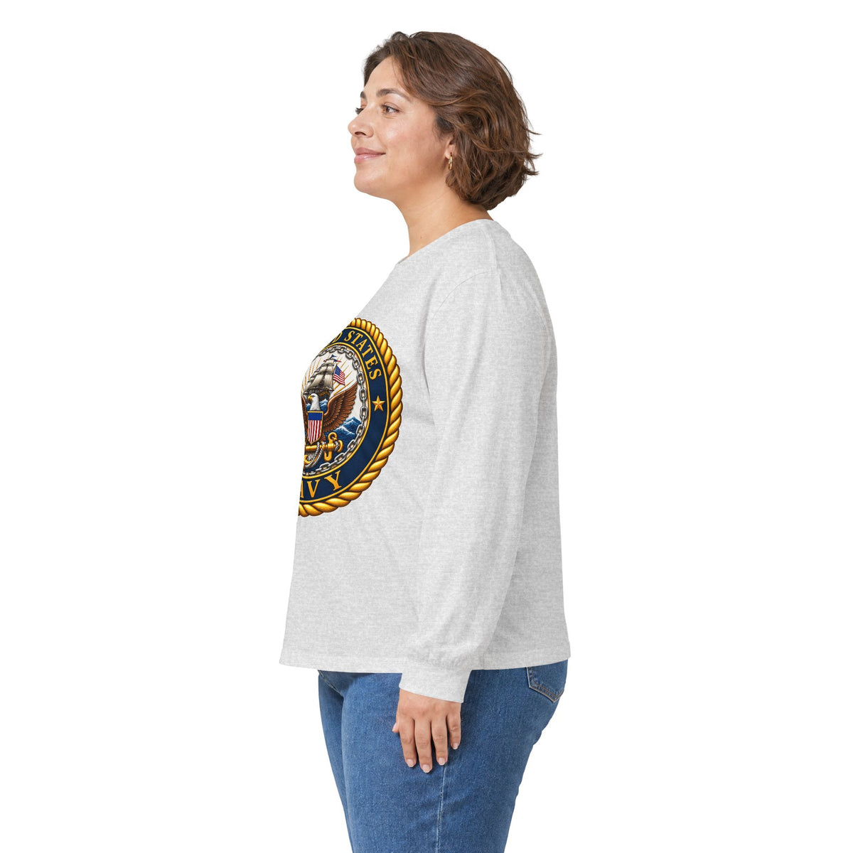 U.S. Navy Emblem - Unisex Ultra Cotton Long Sleeve Tee