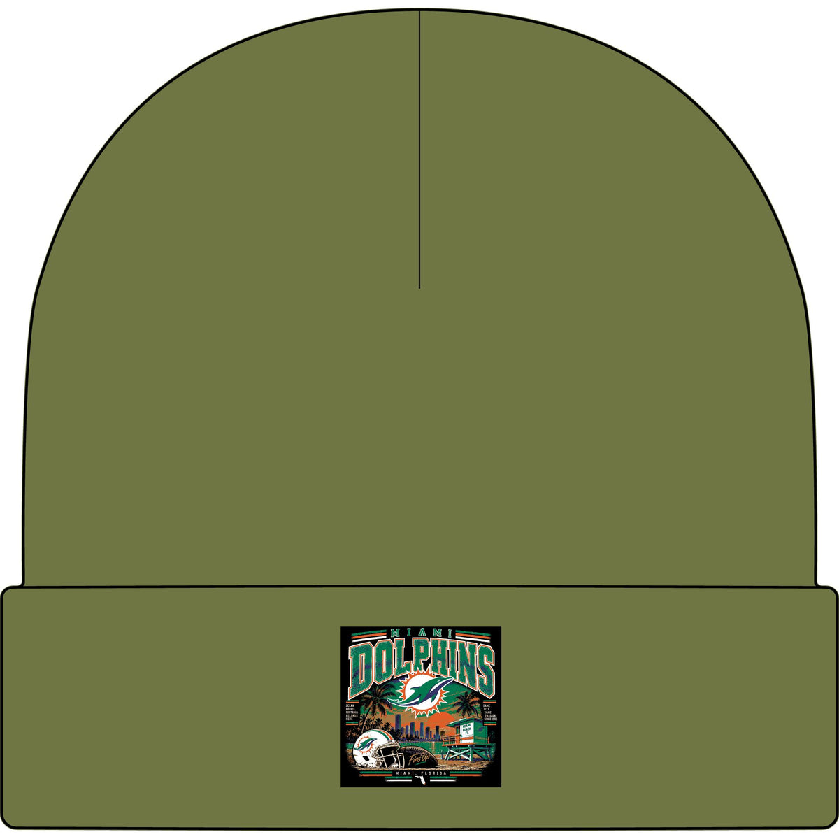 Miami Dolphins Paradise - AS Colour 1107 Cuff Beanie