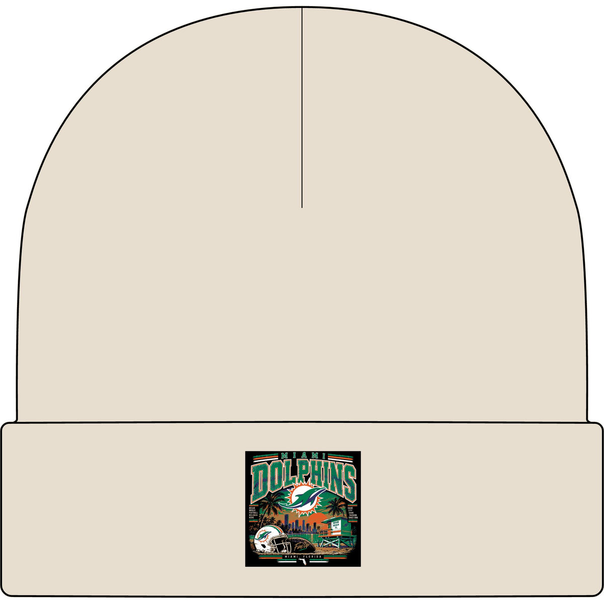 Miami Dolphins Paradise - AS Colour 1107 Cuff Beanie