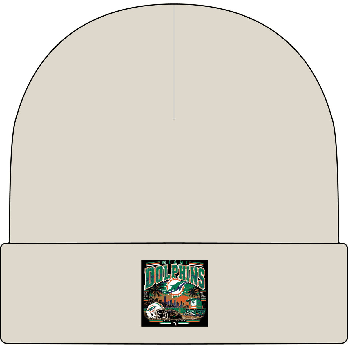 Miami Dolphins Paradise - AS Colour 1107 Cuff Beanie